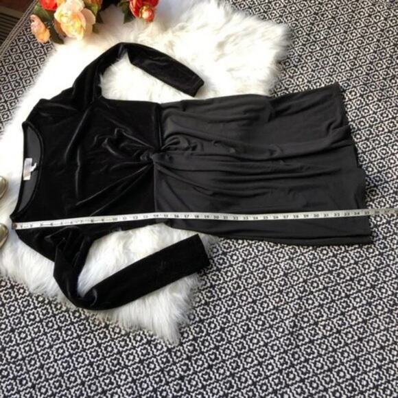 MICHAEL Michael Kors Black Matte/Velvet Dress NWT - Picture 8 of 8